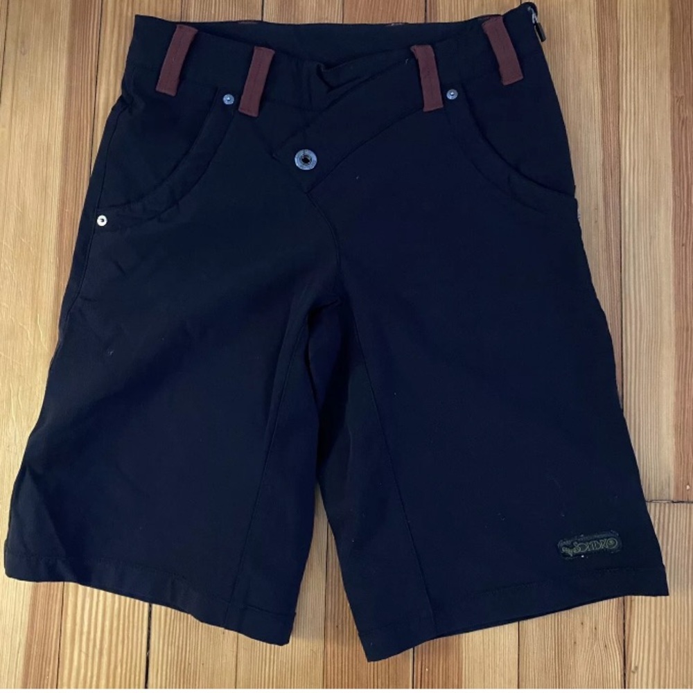 SOMBRIO Men’s Mountain Biking Shorts Black Size Small Side Zip Cycling EUC